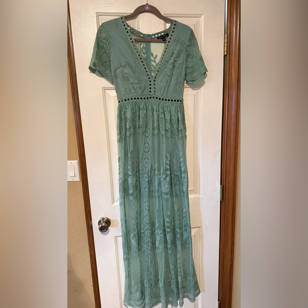 Mint Green Maxi Dress/Romper